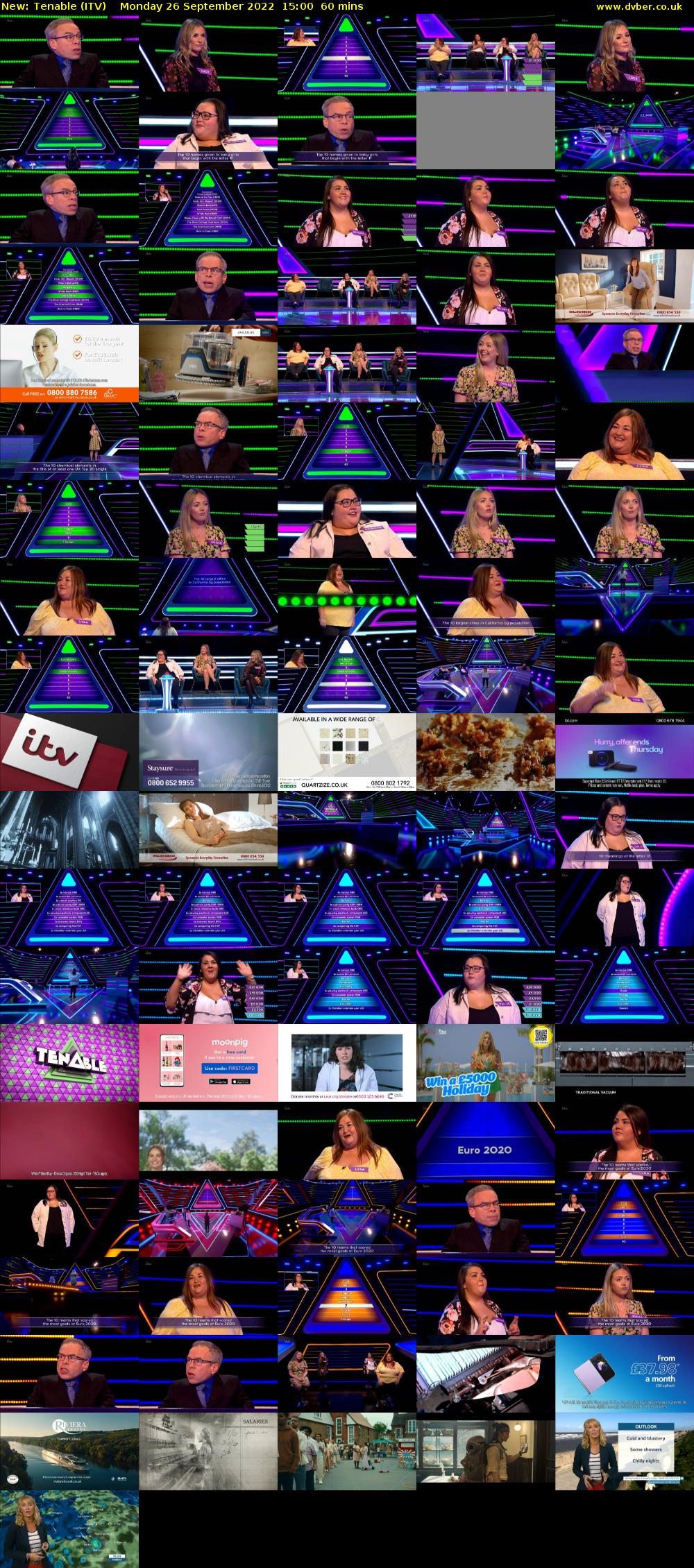 Tenable (ITV) Monday 26 September 2022 15:00 - 16:00