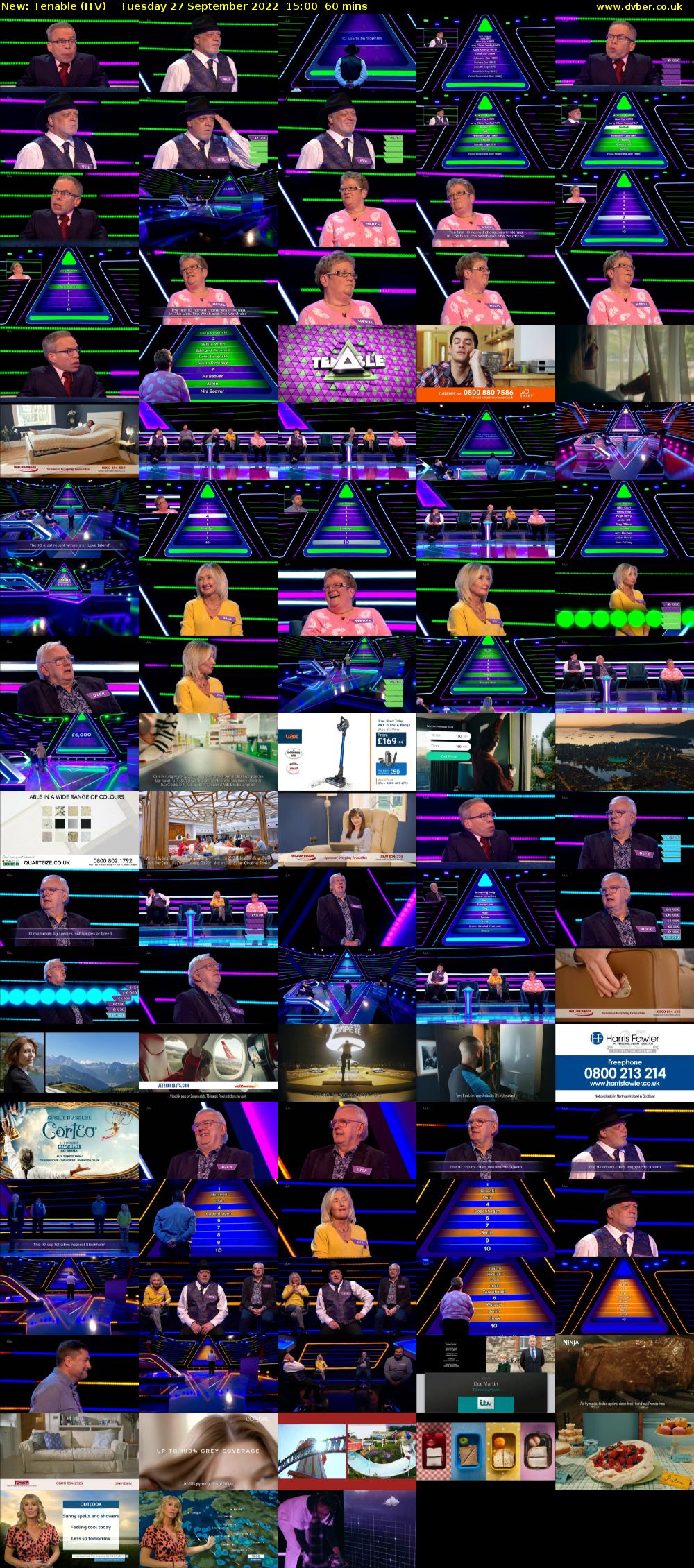 Tenable (ITV) Tuesday 27 September 2022 15:00 - 16:00