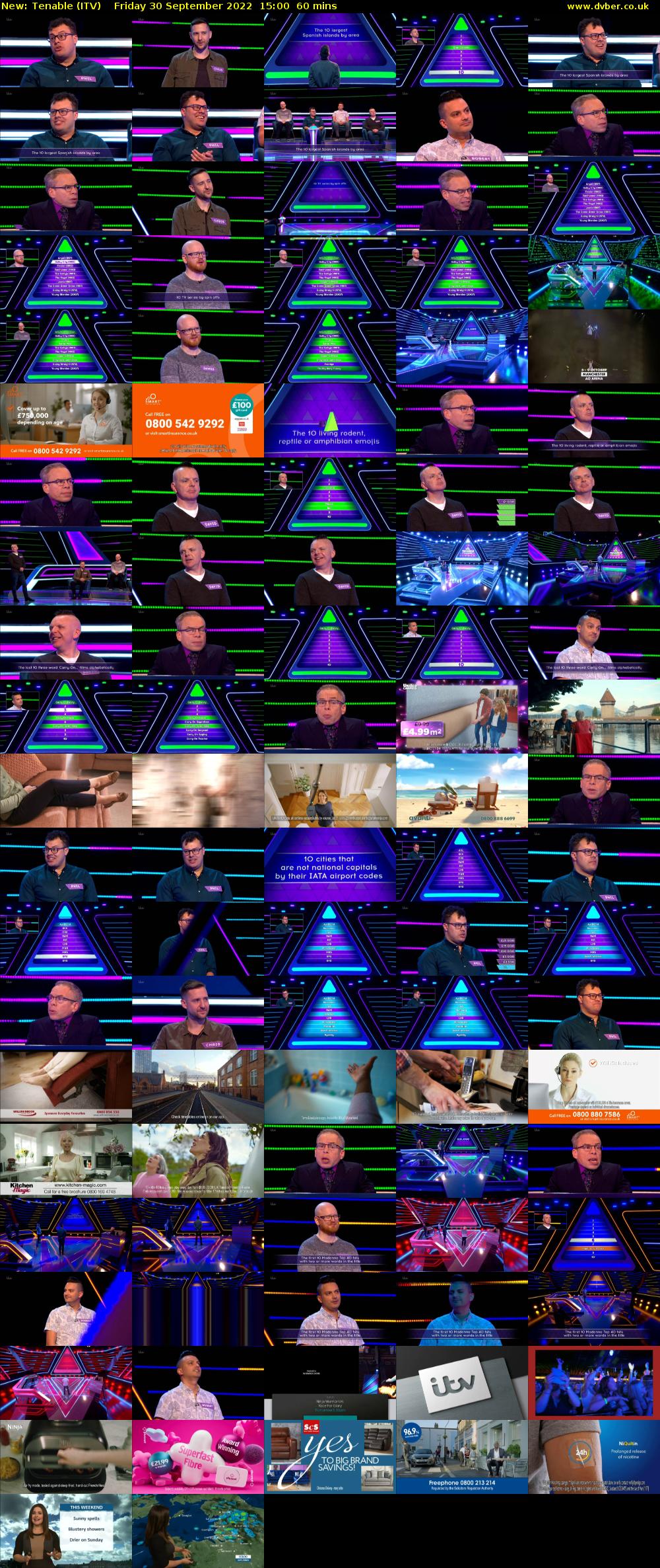 Tenable (ITV) Friday 30 September 2022 15:00 - 16:00
