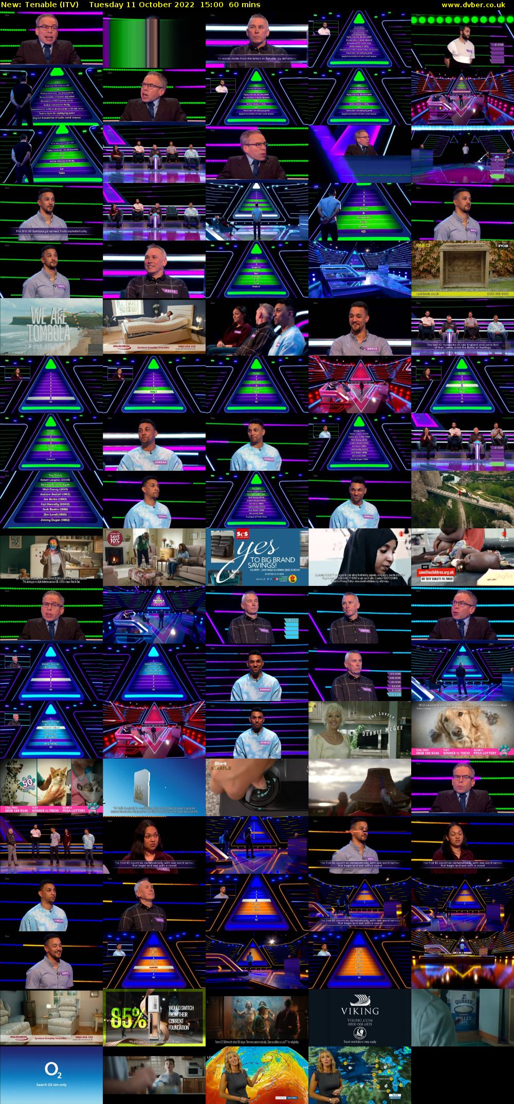 Tenable (ITV) Tuesday 11 October 2022 15:00 - 16:00