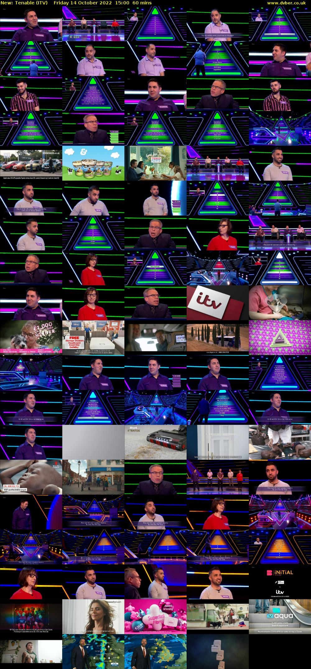 Tenable (ITV) Friday 14 October 2022 15:00 - 16:00