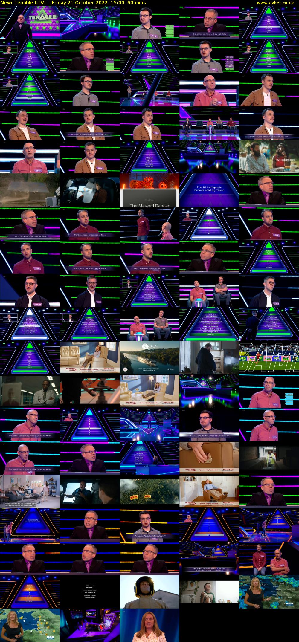 Tenable (ITV) Friday 21 October 2022 15:00 - 16:00
