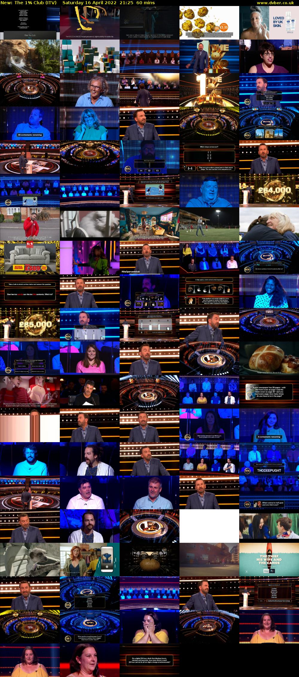 The 1% Club (ITV) Saturday 16 April 2022 21:25 - 22:25