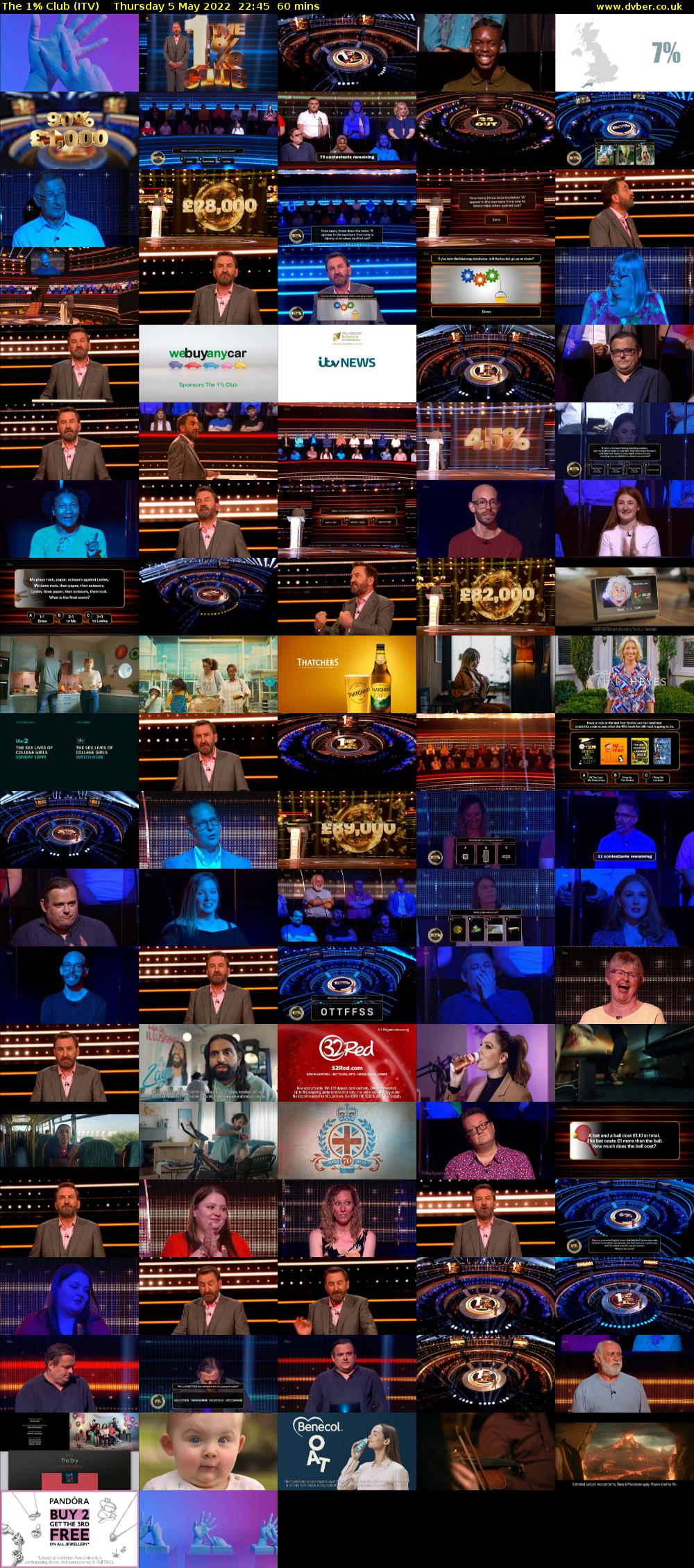 The 1% Club (ITV) Thursday 5 May 2022 22:45 - 23:45