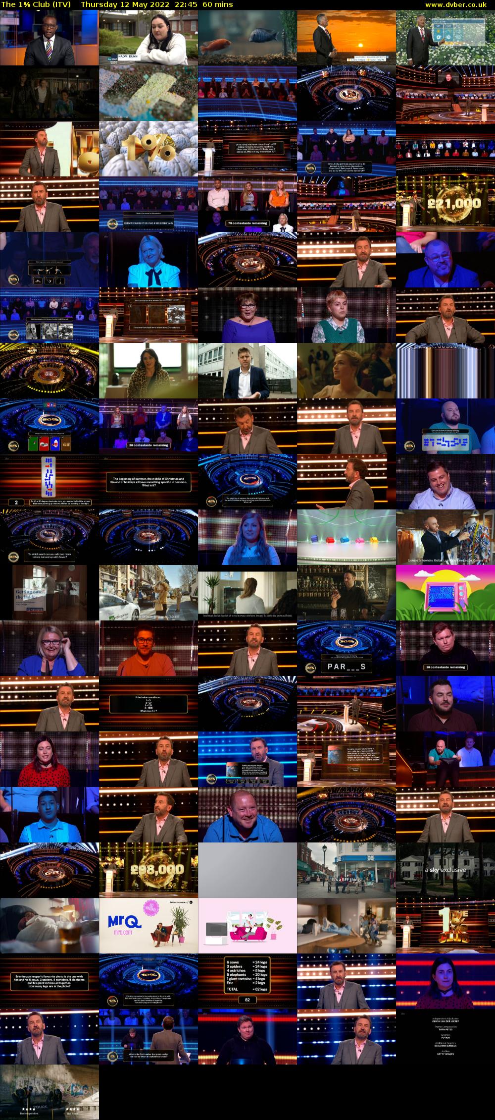 The 1% Club (ITV) Thursday 12 May 2022 22:45 - 23:45
