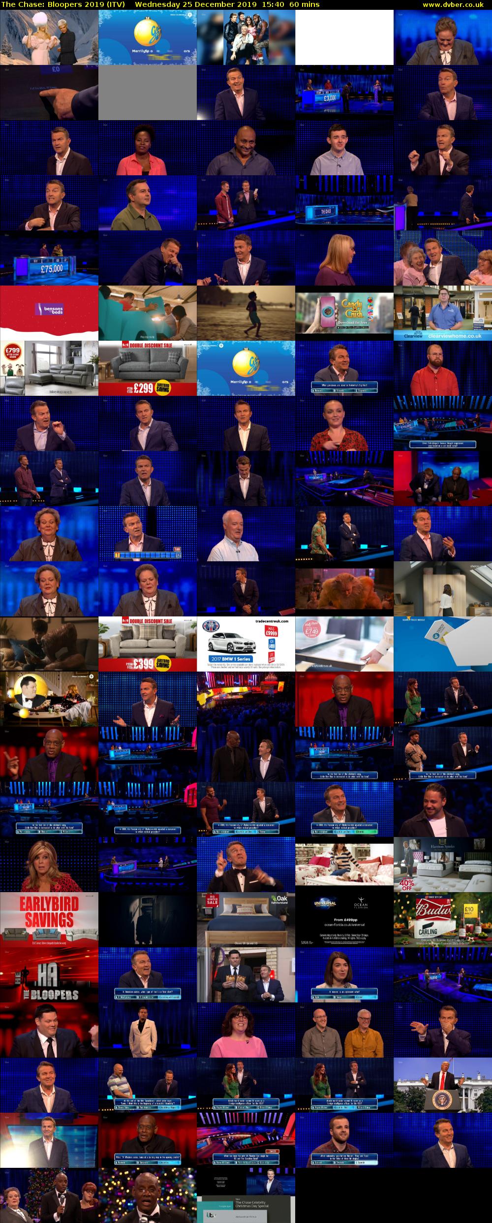 The Chase: Bloopers 2019 (ITV) Wednesday 25 December 2019 15:40 - 16:40