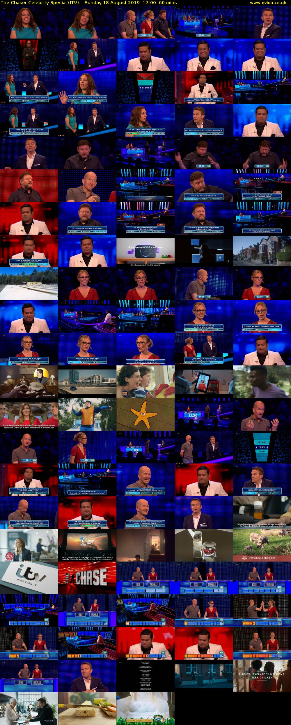 The Chase: Celebrity Special (ITV) Sunday 18 August 2019 17:00 - 18:00