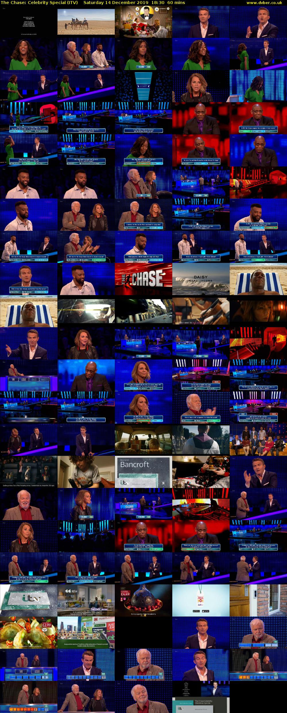 The Chase: Celebrity Special (ITV) Saturday 14 December 2019 18:30 - 19:30
