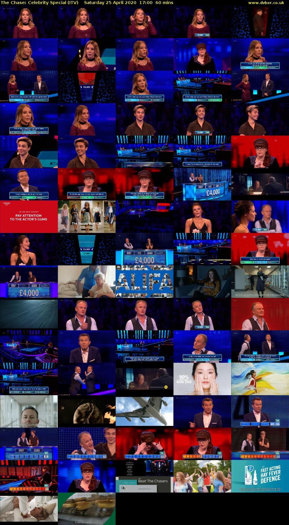 The Chase: Celebrity Special (ITV) Saturday 25 April 2020 17:00 - 18:00