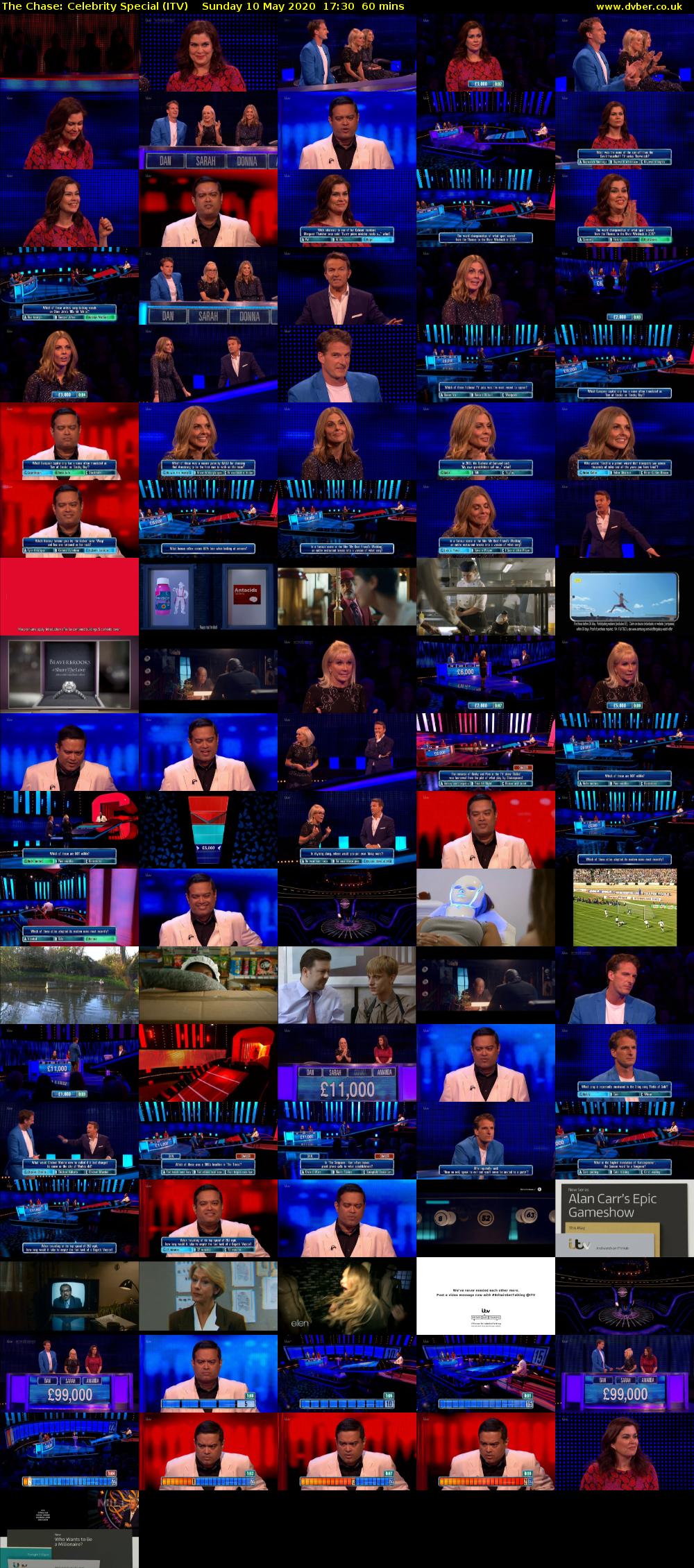 The Chase: Celebrity Special (ITV) Sunday 10 May 2020 17:30 - 18:30