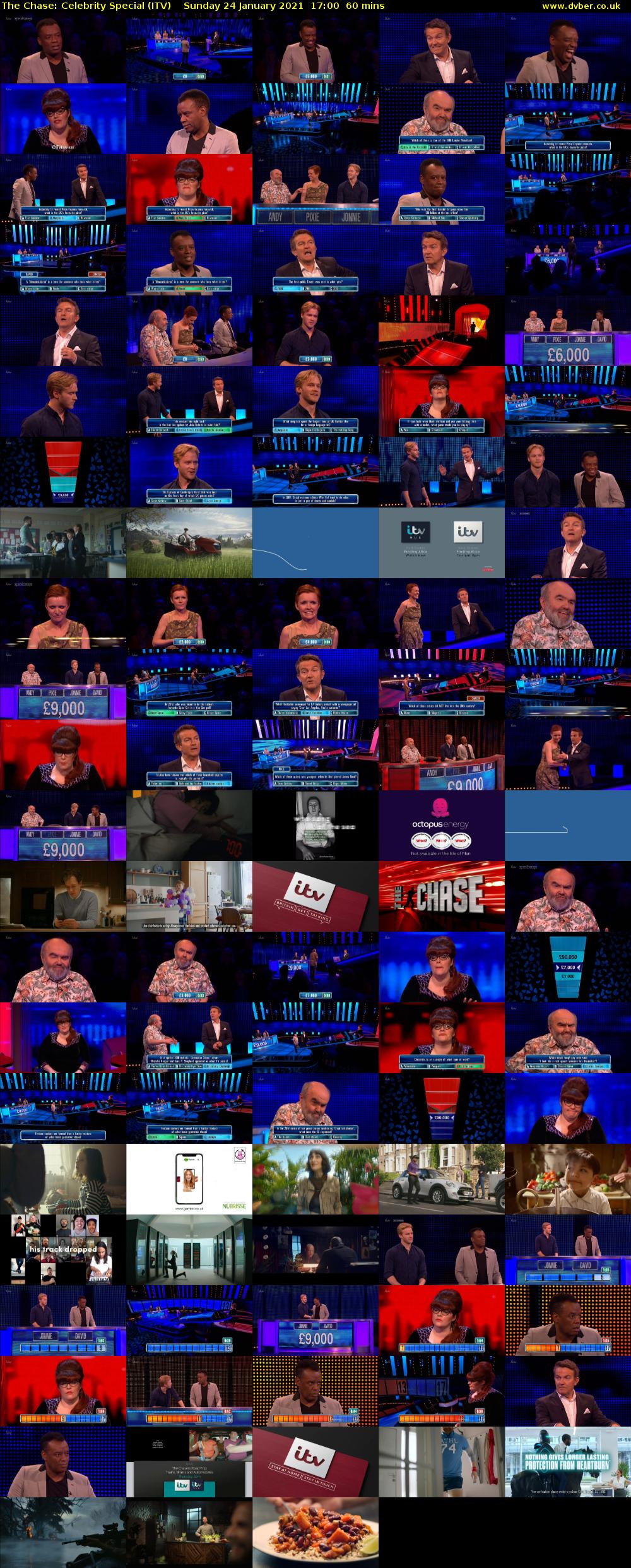 The Chase: Celebrity Special (ITV) Sunday 24 January 2021 17:00 - 18:00