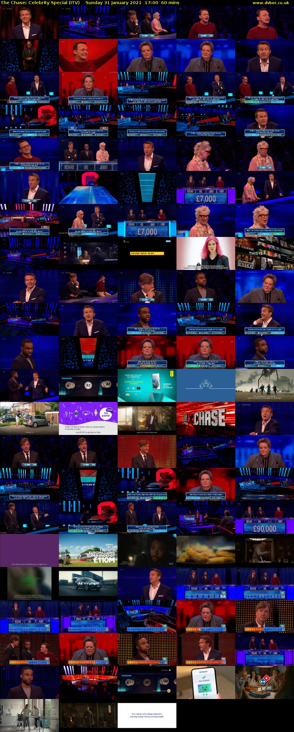 The Chase: Celebrity Special (ITV) Sunday 31 January 2021 17:00 - 18:00