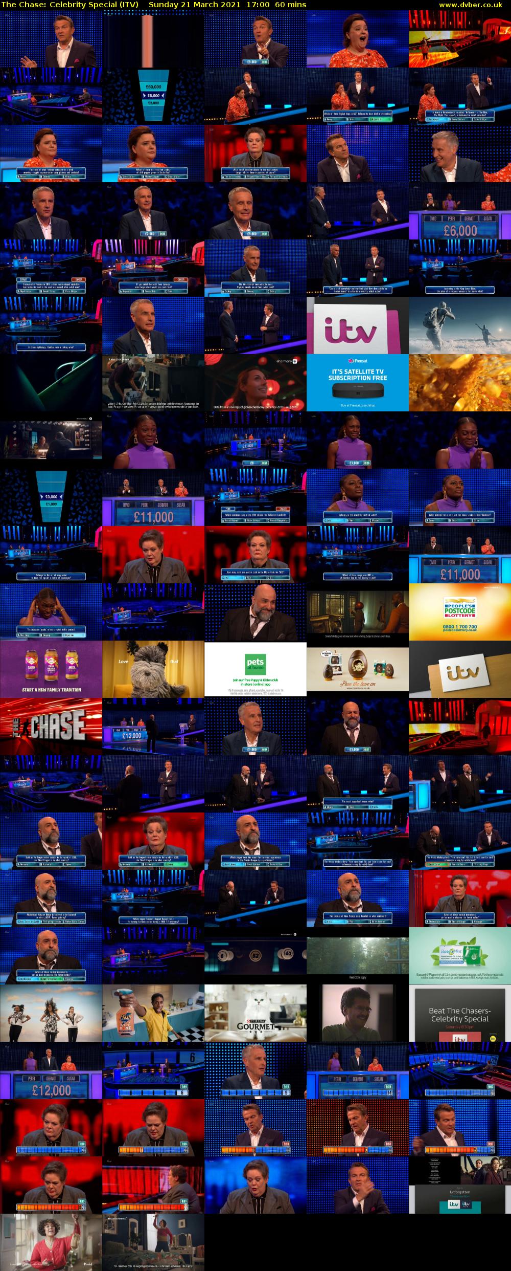 The Chase: Celebrity Special (ITV) Sunday 21 March 2021 17:00 - 18:00