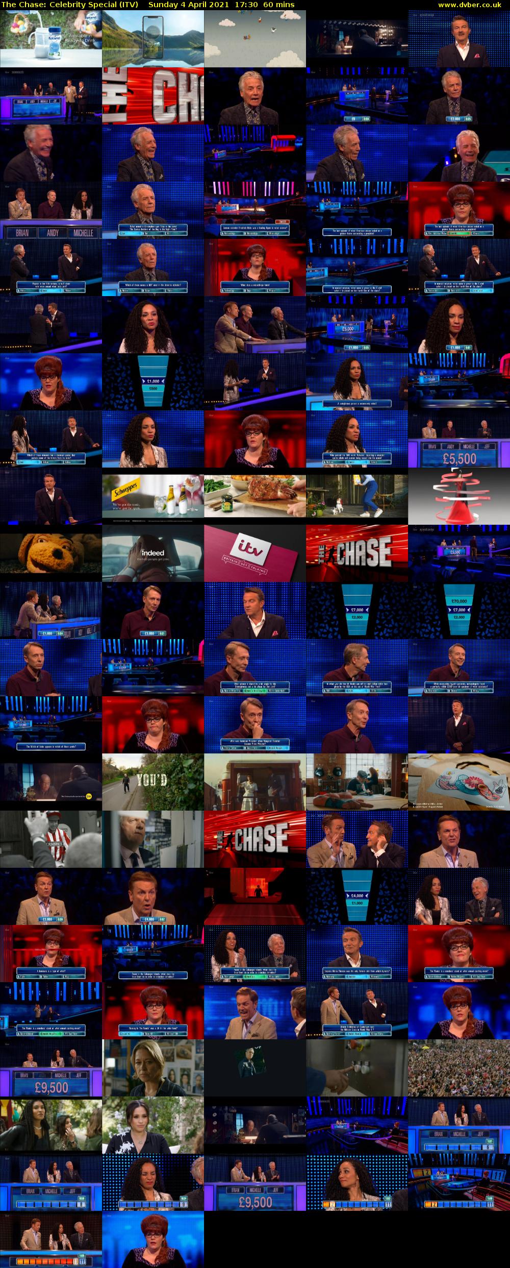 The Chase: Celebrity Special (ITV) Sunday 4 April 2021 17:30 - 18:30