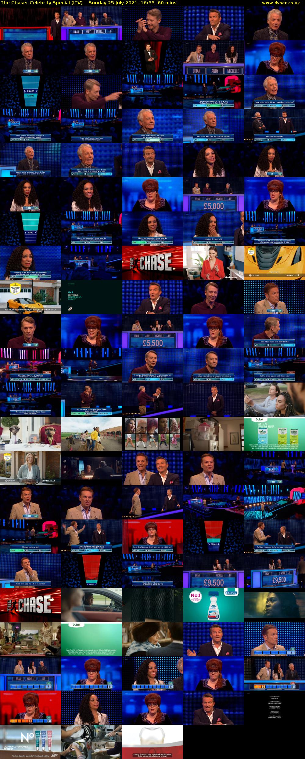The Chase: Celebrity Special (ITV) Sunday 25 July 2021 16:55 - 17:55