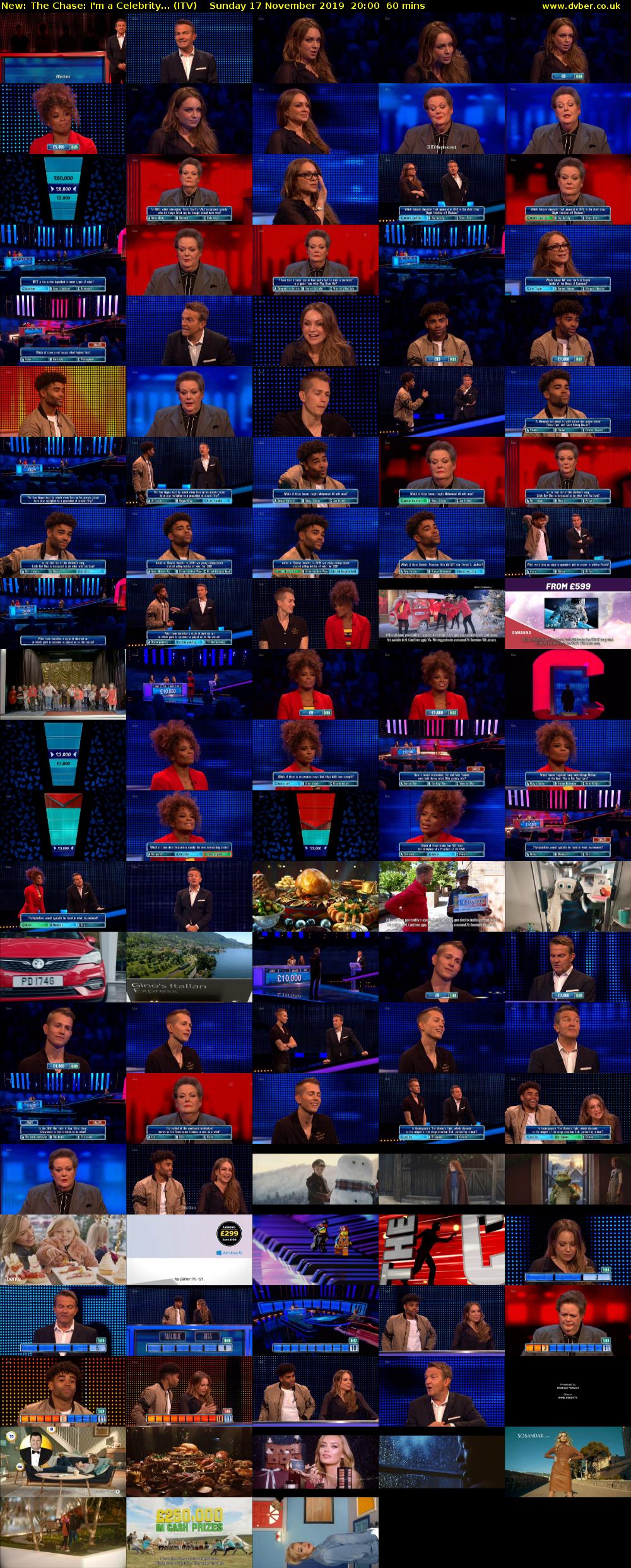 The Chase: I'm a Celebrity... (ITV) Sunday 17 November 2019 20:00 - 21:00