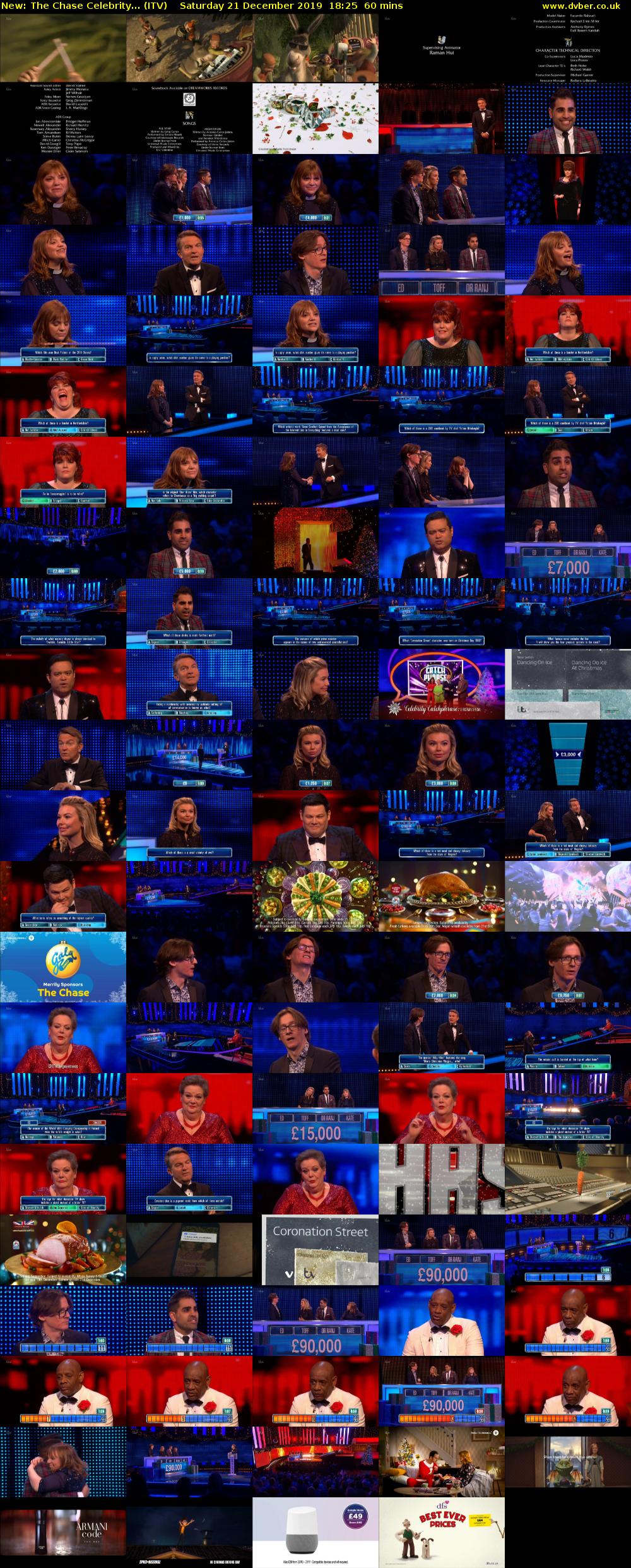 The Chase Celebrity... (ITV) Saturday 21 December 2019 18:25 - 19:25