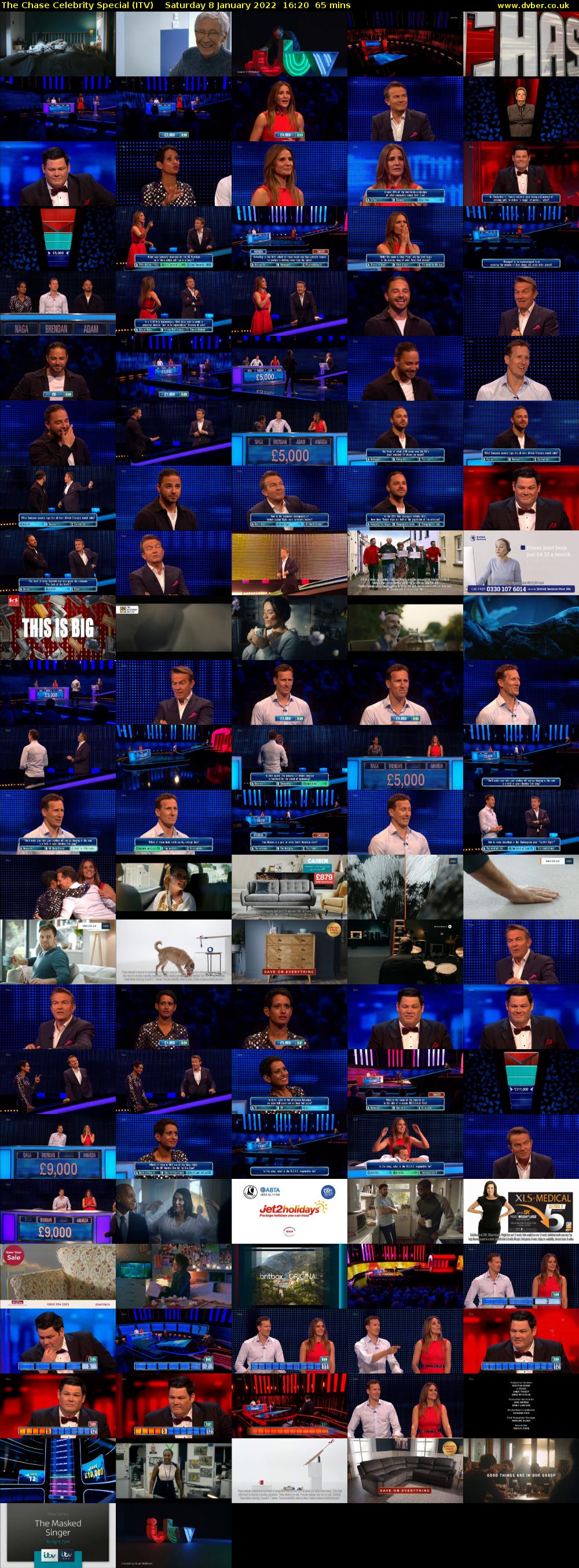 The Chase Celebrity Special (ITV) Saturday 8 January 2022 16:20 - 17:25