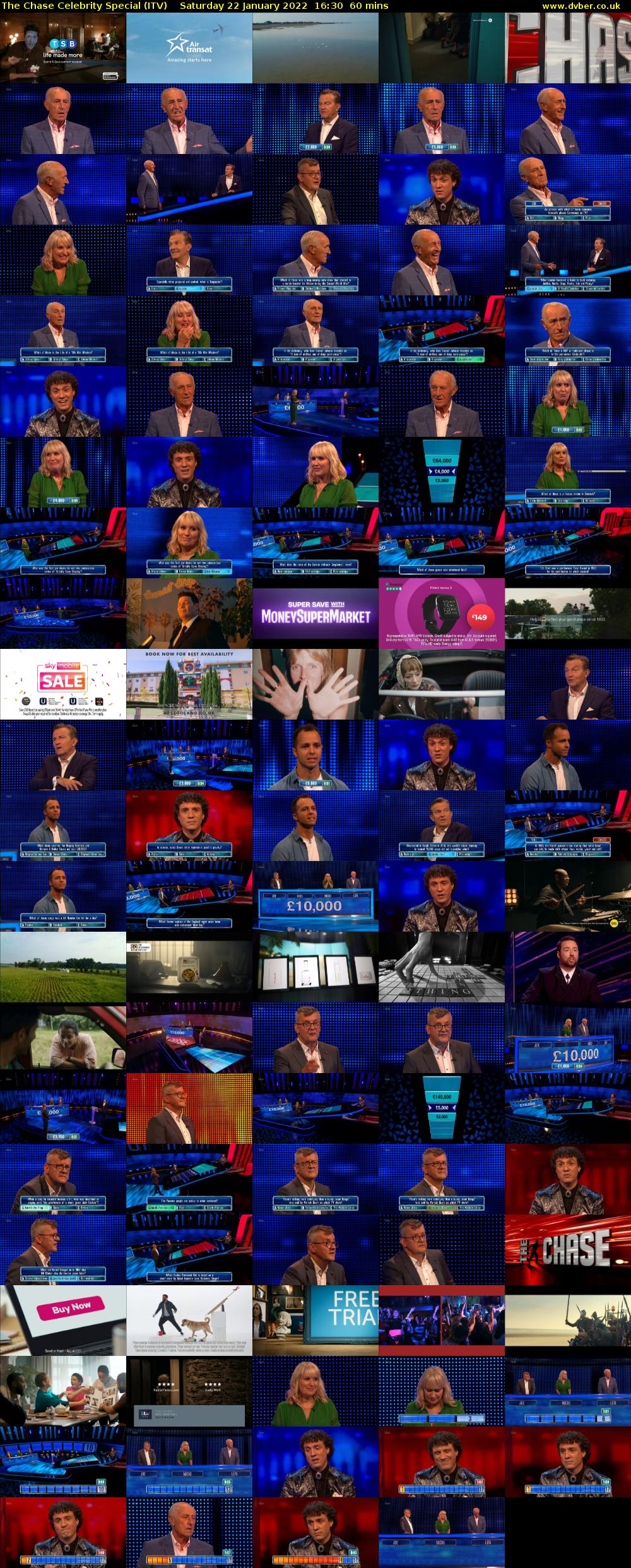The Chase Celebrity Special (ITV) Saturday 22 January 2022 16:30 - 17:30