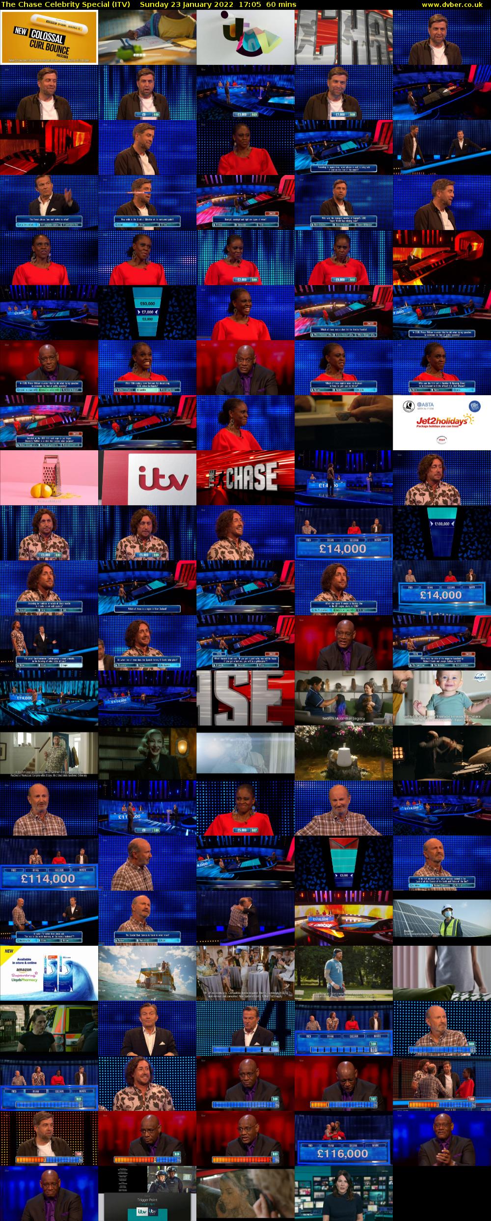 The Chase Celebrity Special (ITV) Sunday 23 January 2022 17:05 - 18:05