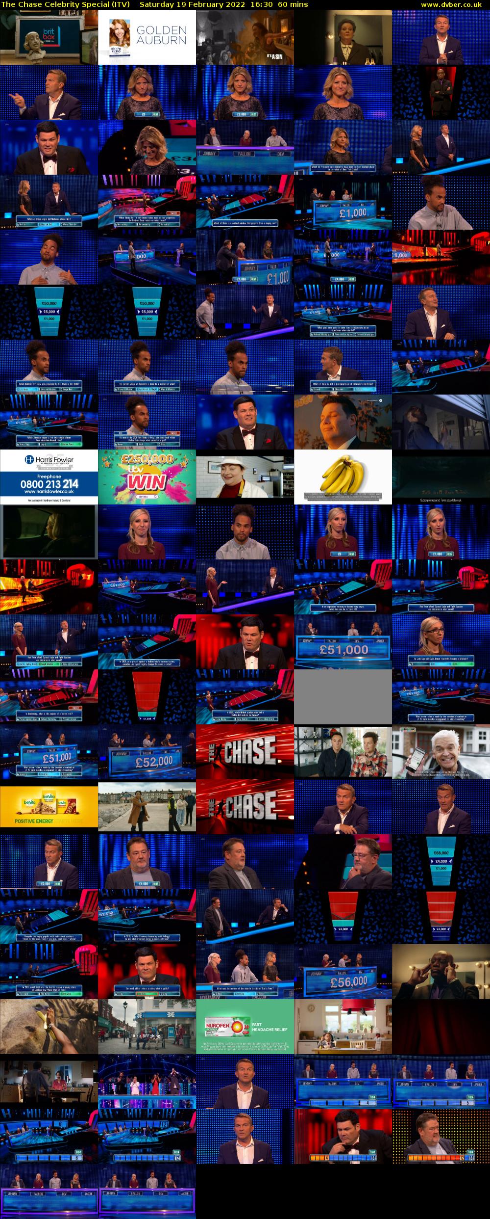 The Chase Celebrity Special (ITV) Saturday 19 February 2022 16:30 - 17:30