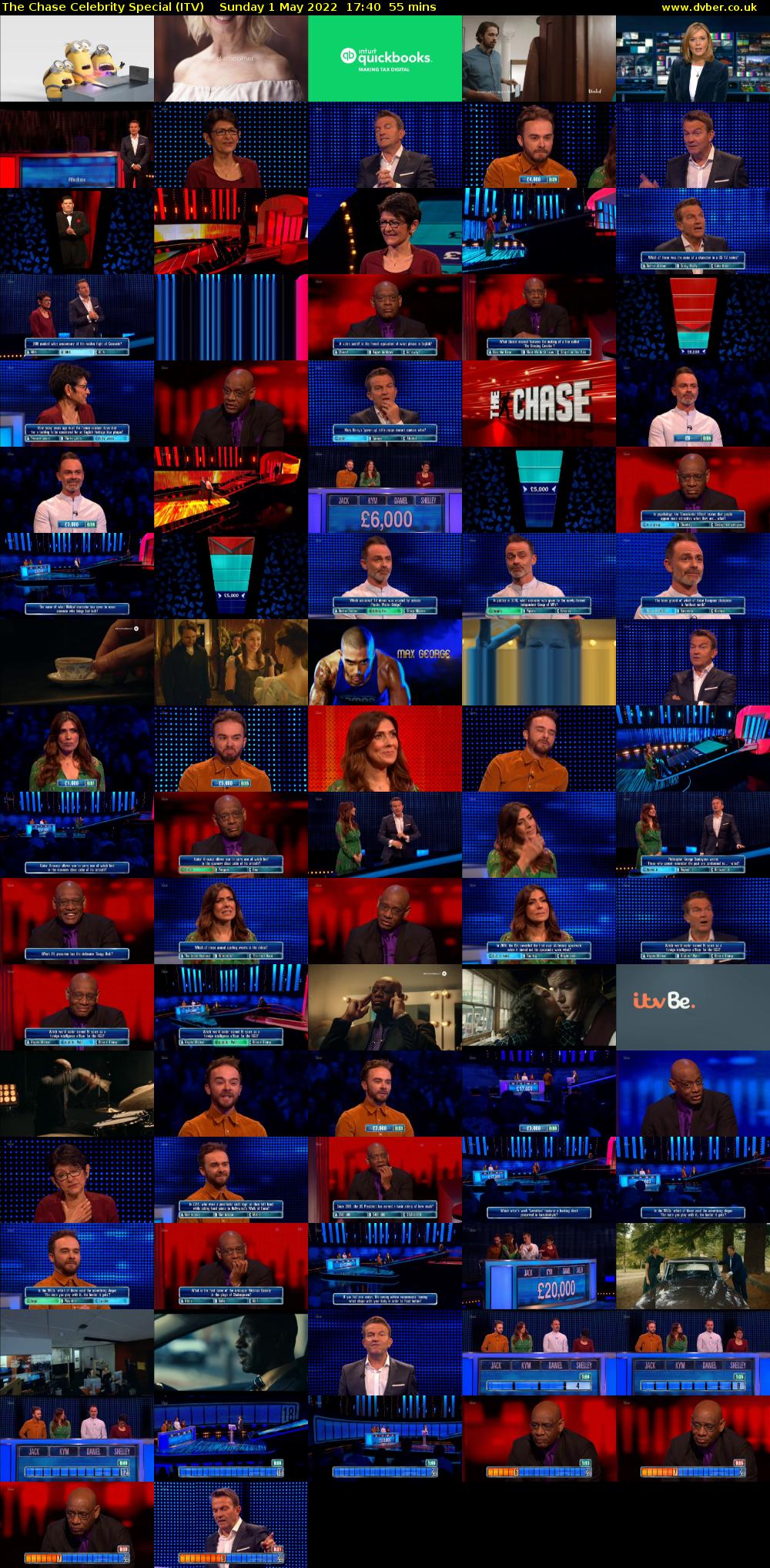 The Chase Celebrity Special (ITV) Sunday 1 May 2022 17:40 - 18:35