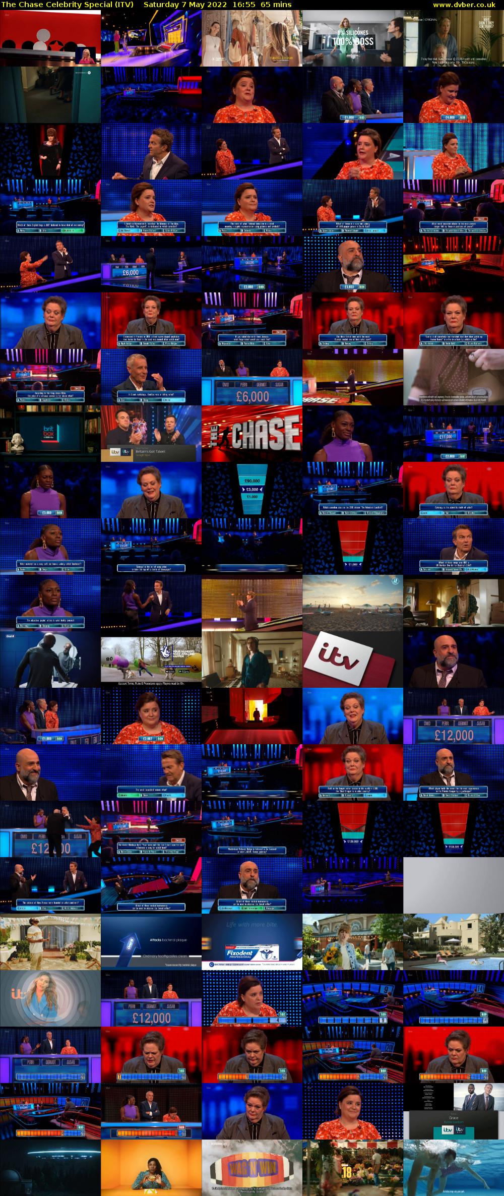 The Chase Celebrity Special (ITV) Saturday 7 May 2022 16:55 - 18:00