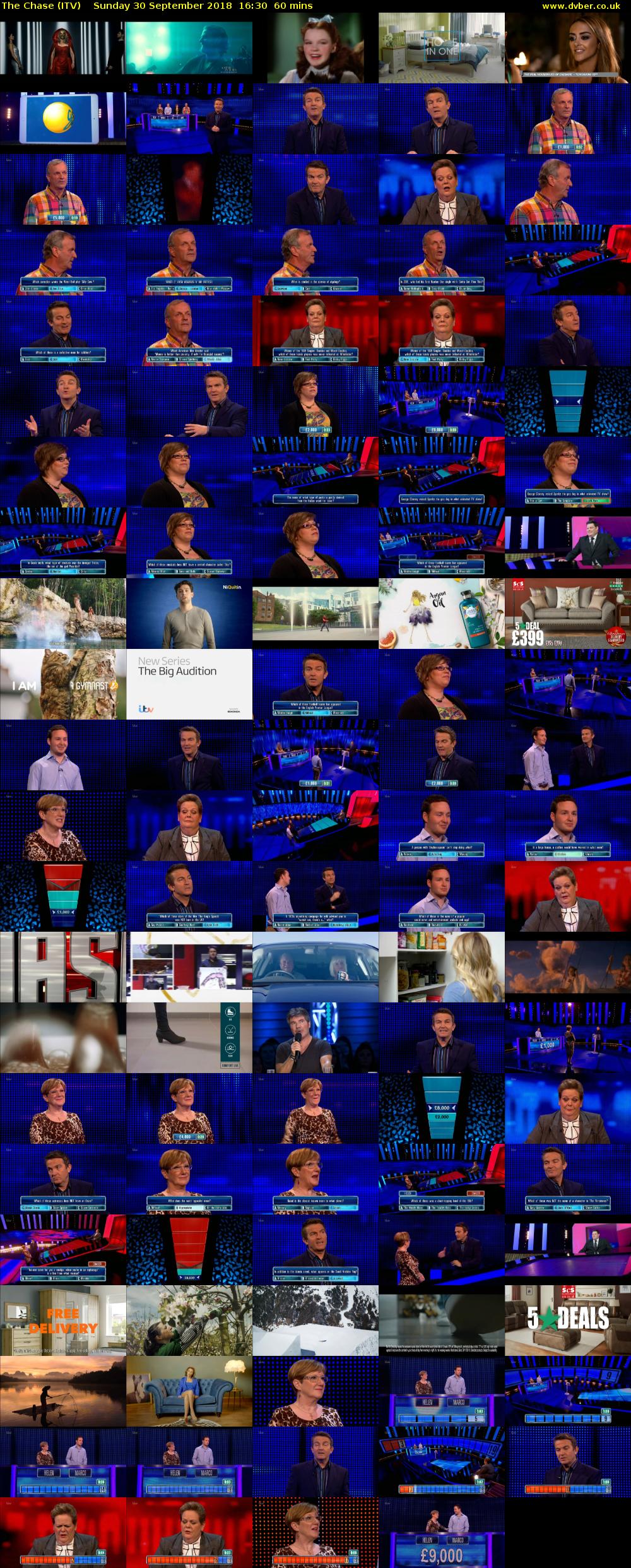 The Chase (ITV) Sunday 30 September 2018 16:30 - 17:30