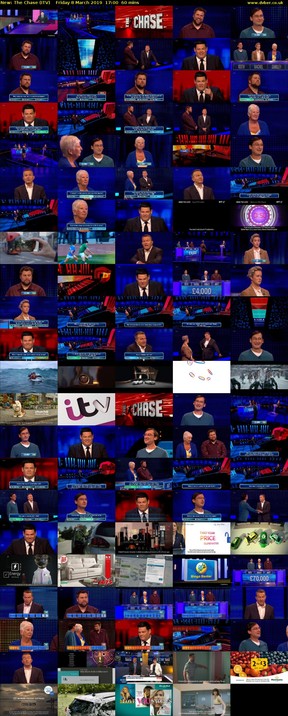 The Chase (ITV) Friday 8 March 2019 17:00 - 18:00