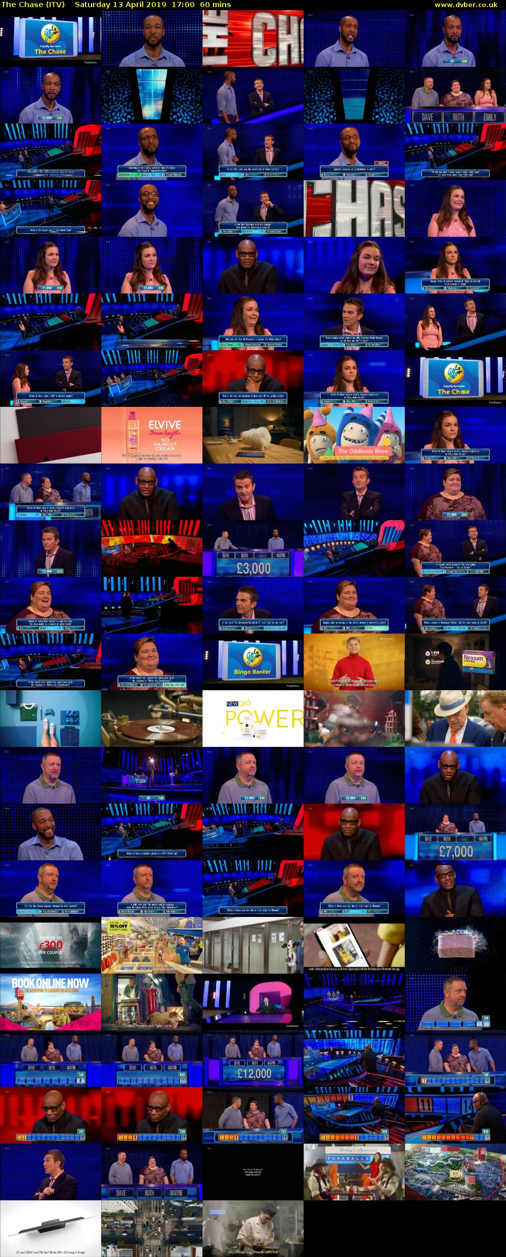 The Chase (ITV) Saturday 13 April 2019 17:00 - 18:00