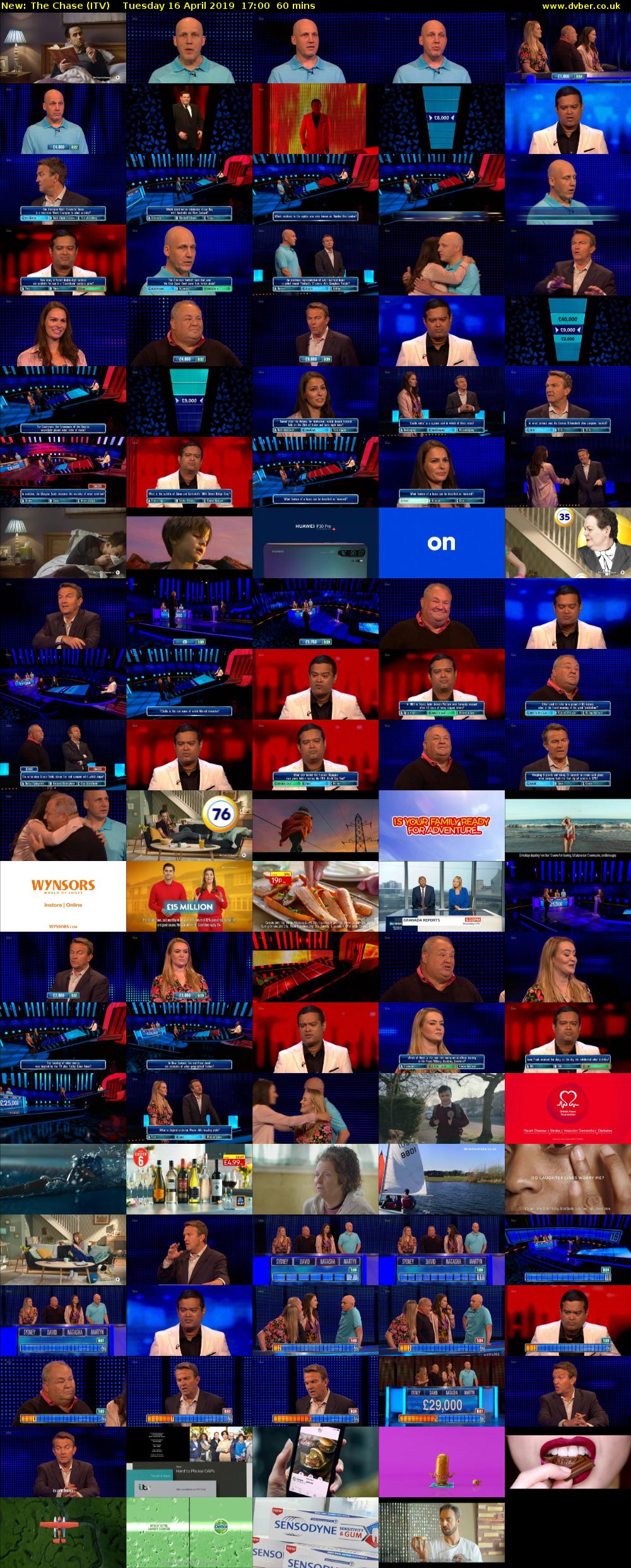 The Chase (ITV) Tuesday 16 April 2019 17:00 - 18:00