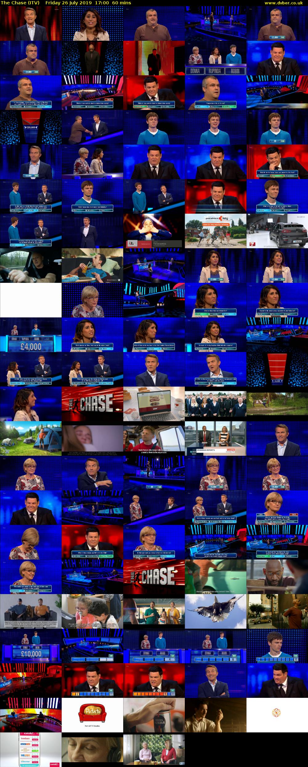 The Chase (ITV) Friday 26 July 2019 17:00 - 18:00