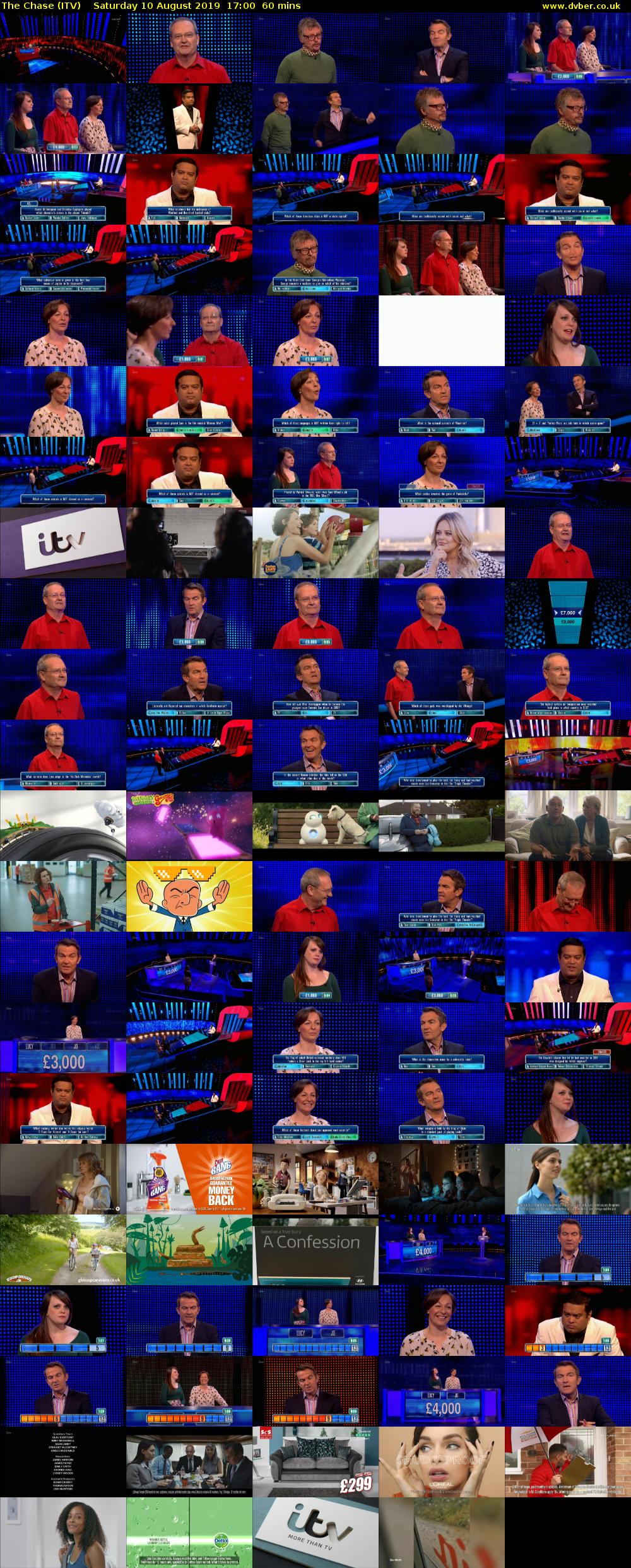 The Chase (ITV) Saturday 10 August 2019 17:00 - 18:00