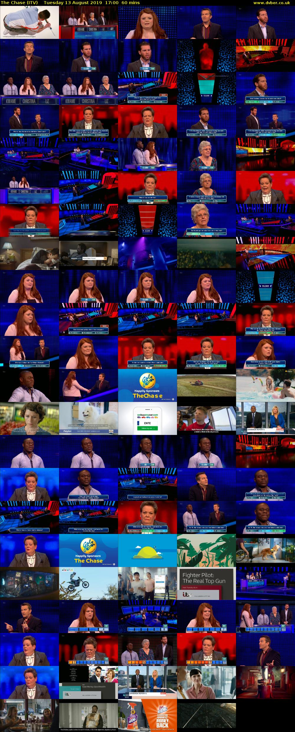 The Chase (ITV) Tuesday 13 August 2019 17:00 - 18:00