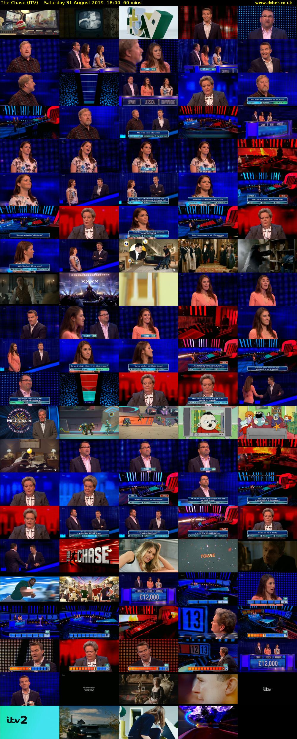 The Chase (ITV) Saturday 31 August 2019 18:00 - 19:00