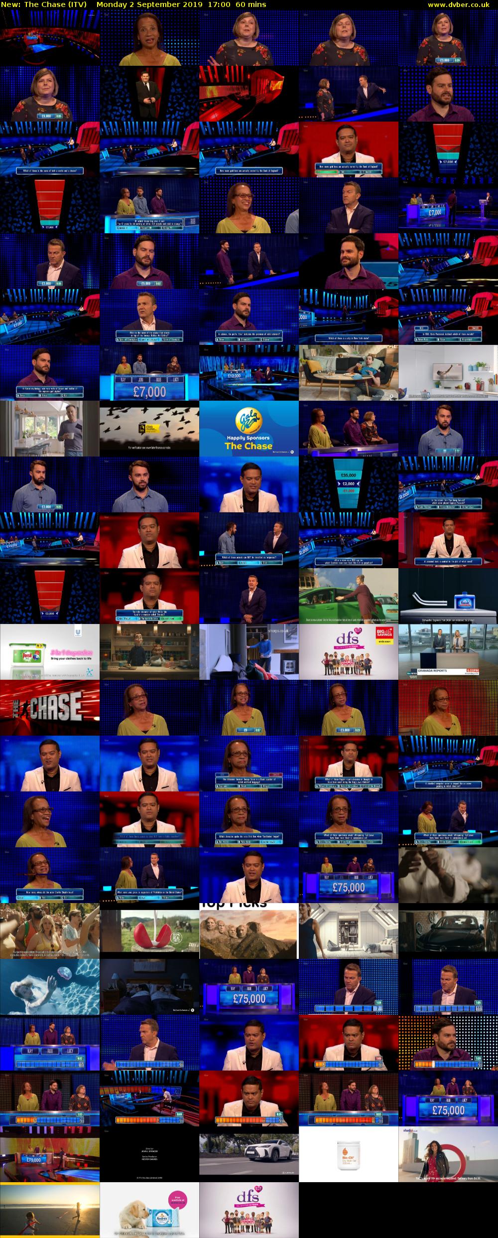 The Chase (ITV) Monday 2 September 2019 17:00 - 18:00