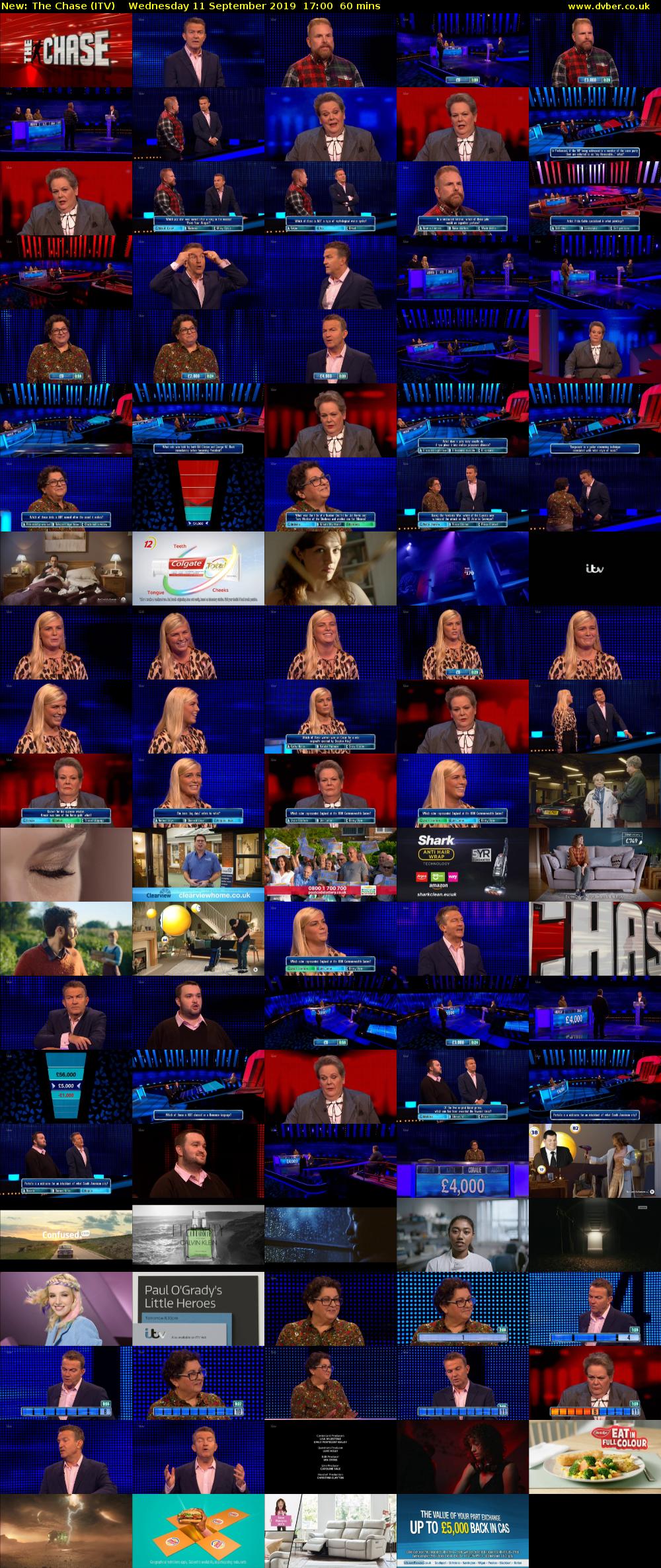 The Chase (ITV) Wednesday 11 September 2019 17:00 - 18:00