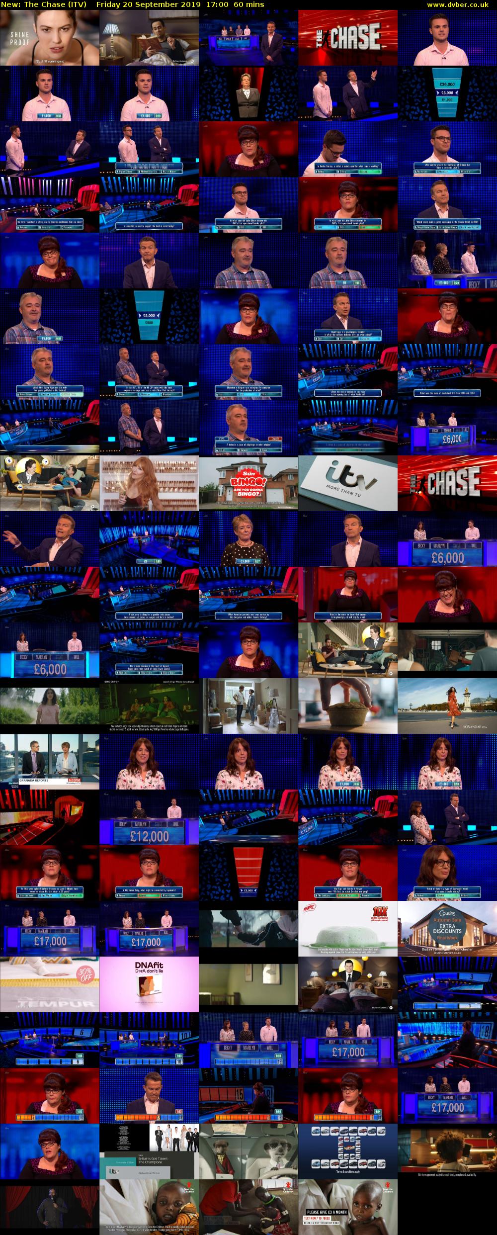 The Chase (ITV) Friday 20 September 2019 17:00 - 18:00