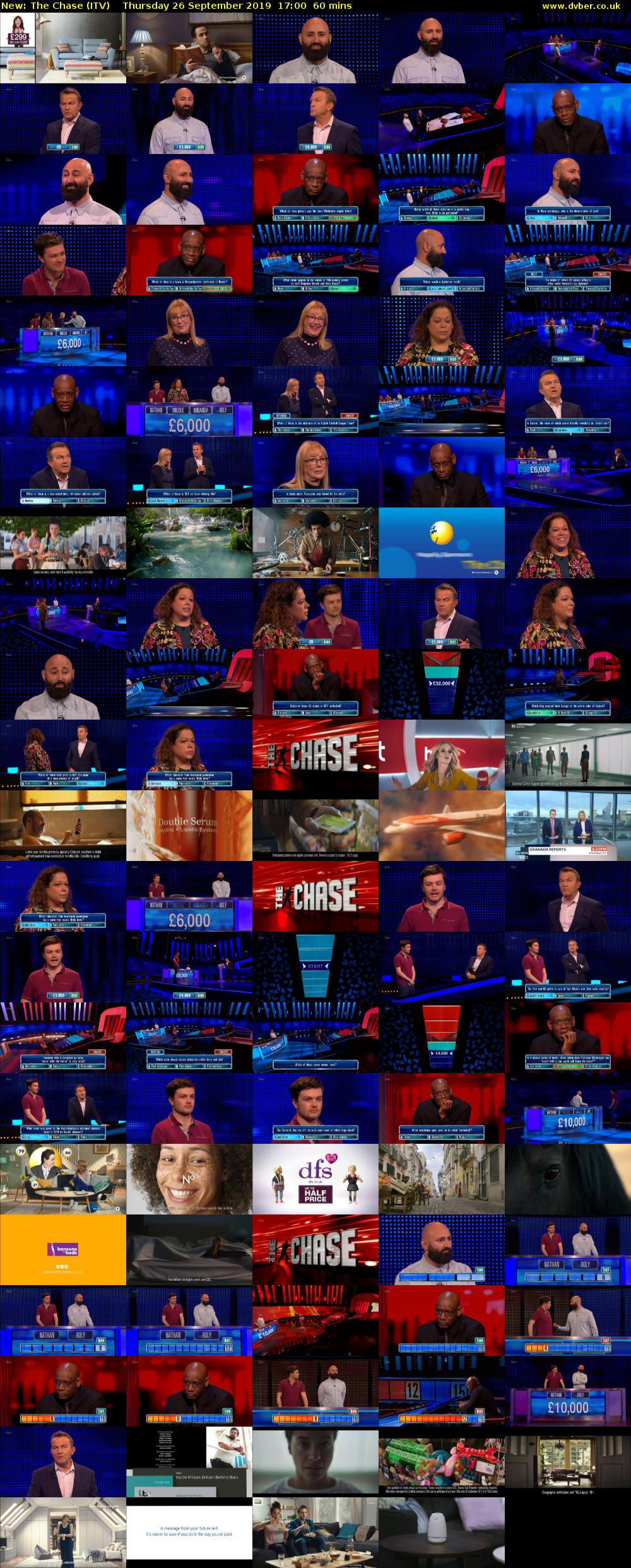 The Chase (ITV) Thursday 26 September 2019 17:00 - 18:00