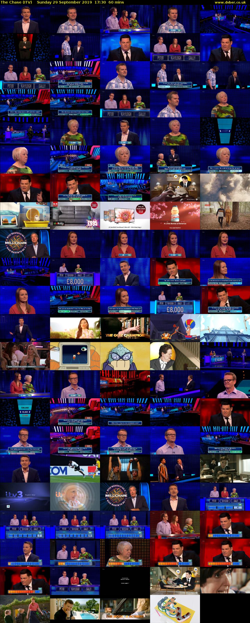 The Chase (ITV) Sunday 29 September 2019 17:30 - 18:30