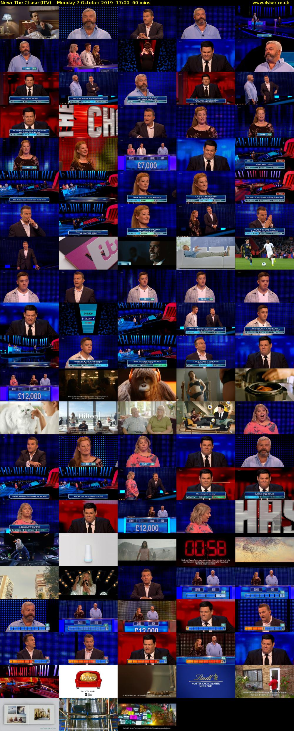 The Chase (ITV) Monday 7 October 2019 17:00 - 18:00