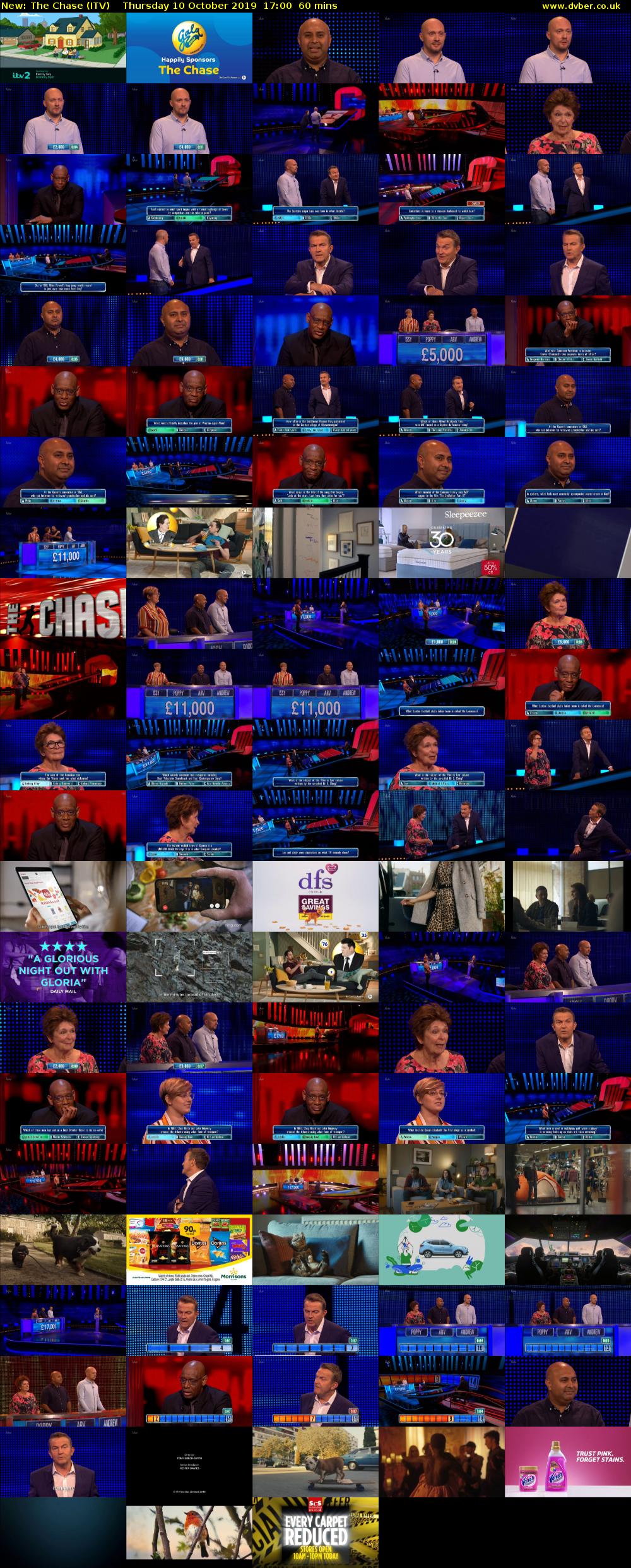 The Chase (ITV) Thursday 10 October 2019 17:00 - 18:00