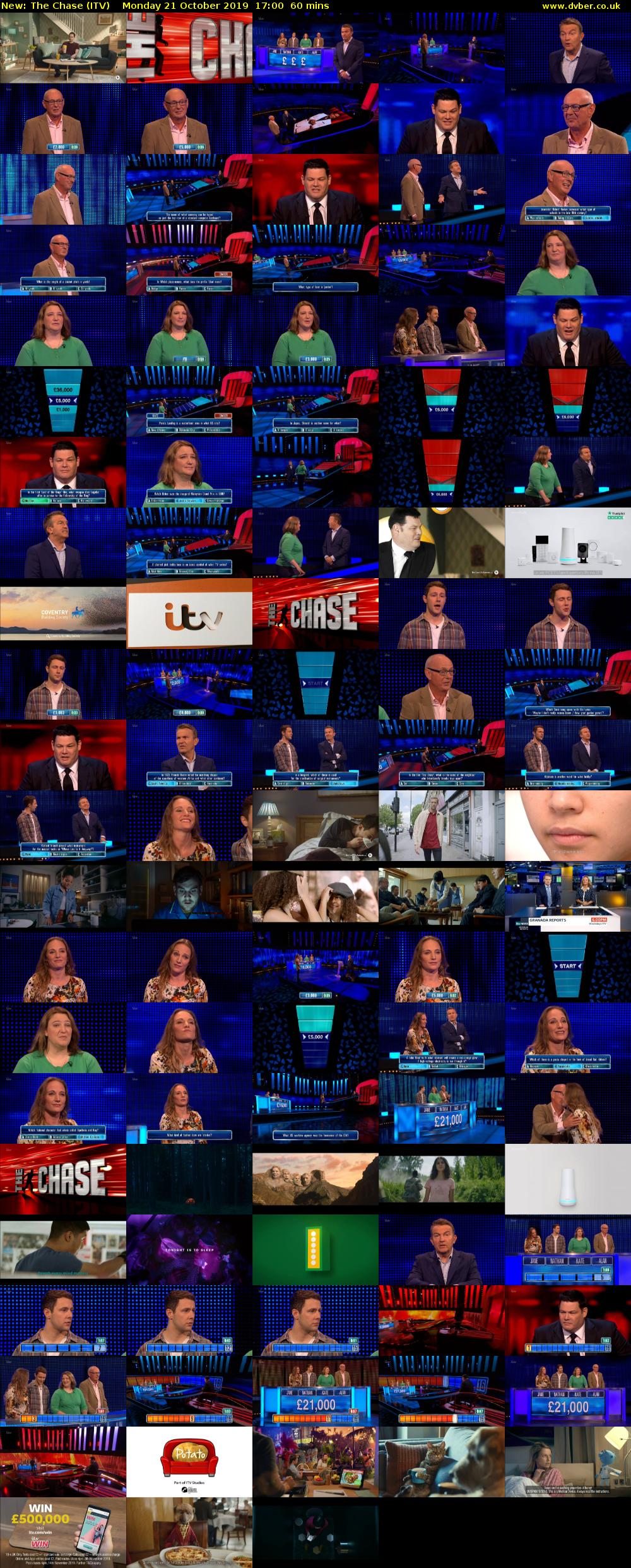 The Chase (ITV) Monday 21 October 2019 17:00 - 18:00