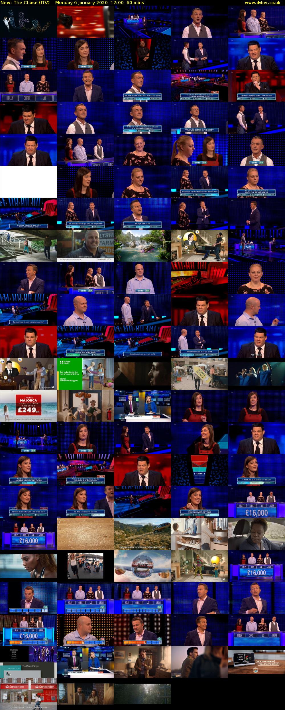 The Chase (ITV) Monday 6 January 2020 17:00 - 18:00