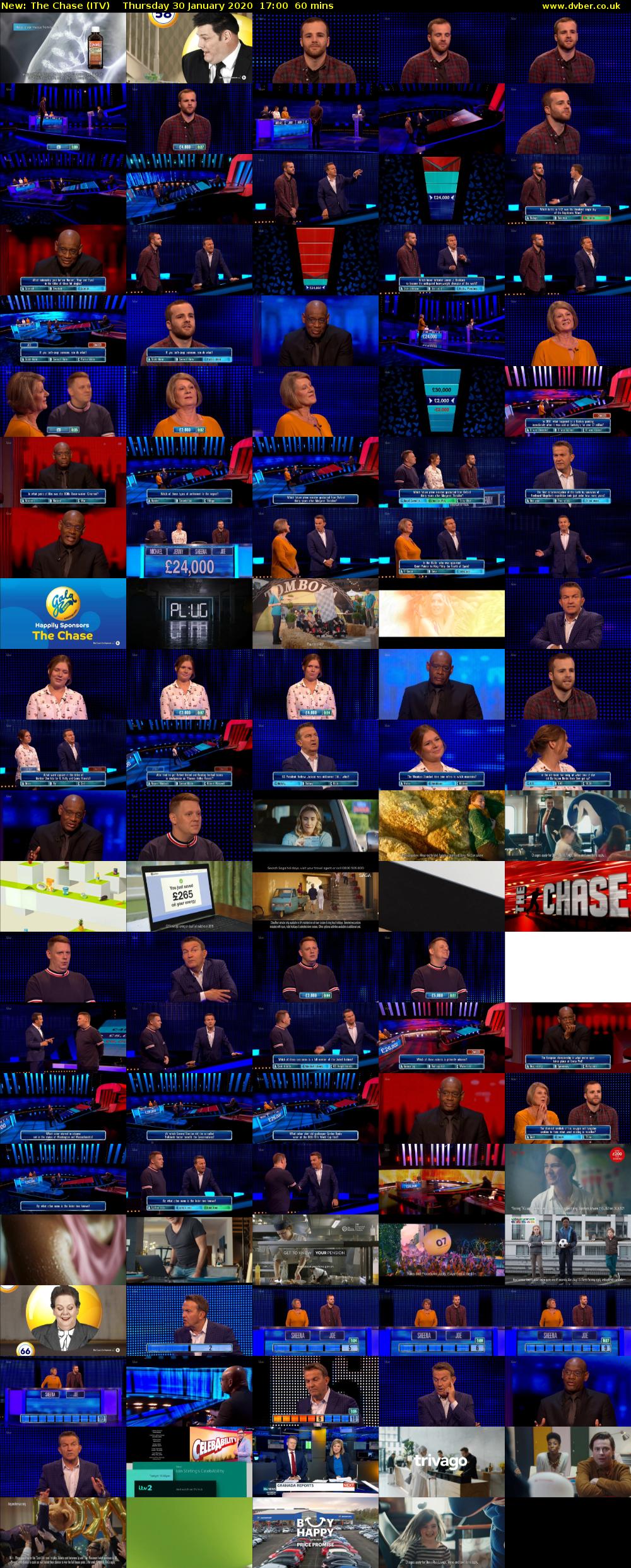 The Chase (ITV) Thursday 30 January 2020 17:00 - 18:00