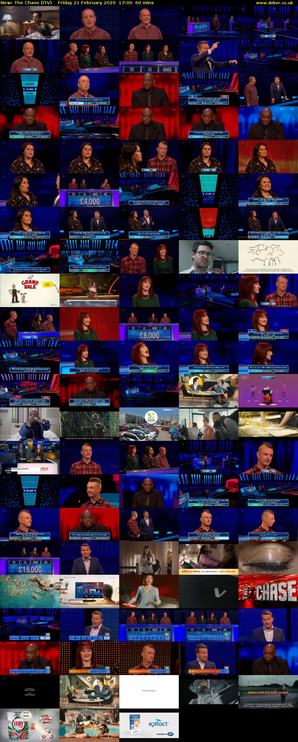 The Chase (ITV) Friday 21 February 2020 17:00 - 18:00