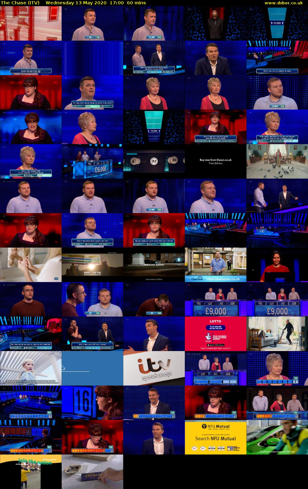 The Chase (ITV) Wednesday 13 May 2020 17:00 - 18:00