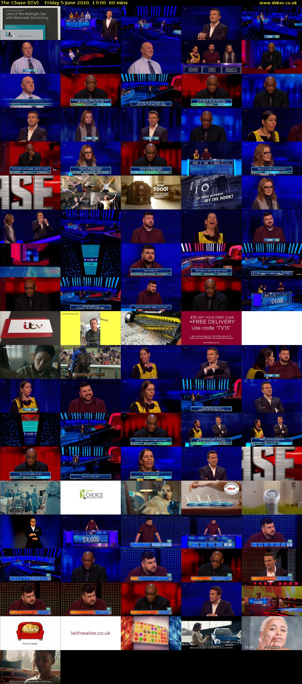 The Chase (ITV) Friday 5 June 2020 17:00 - 18:00
