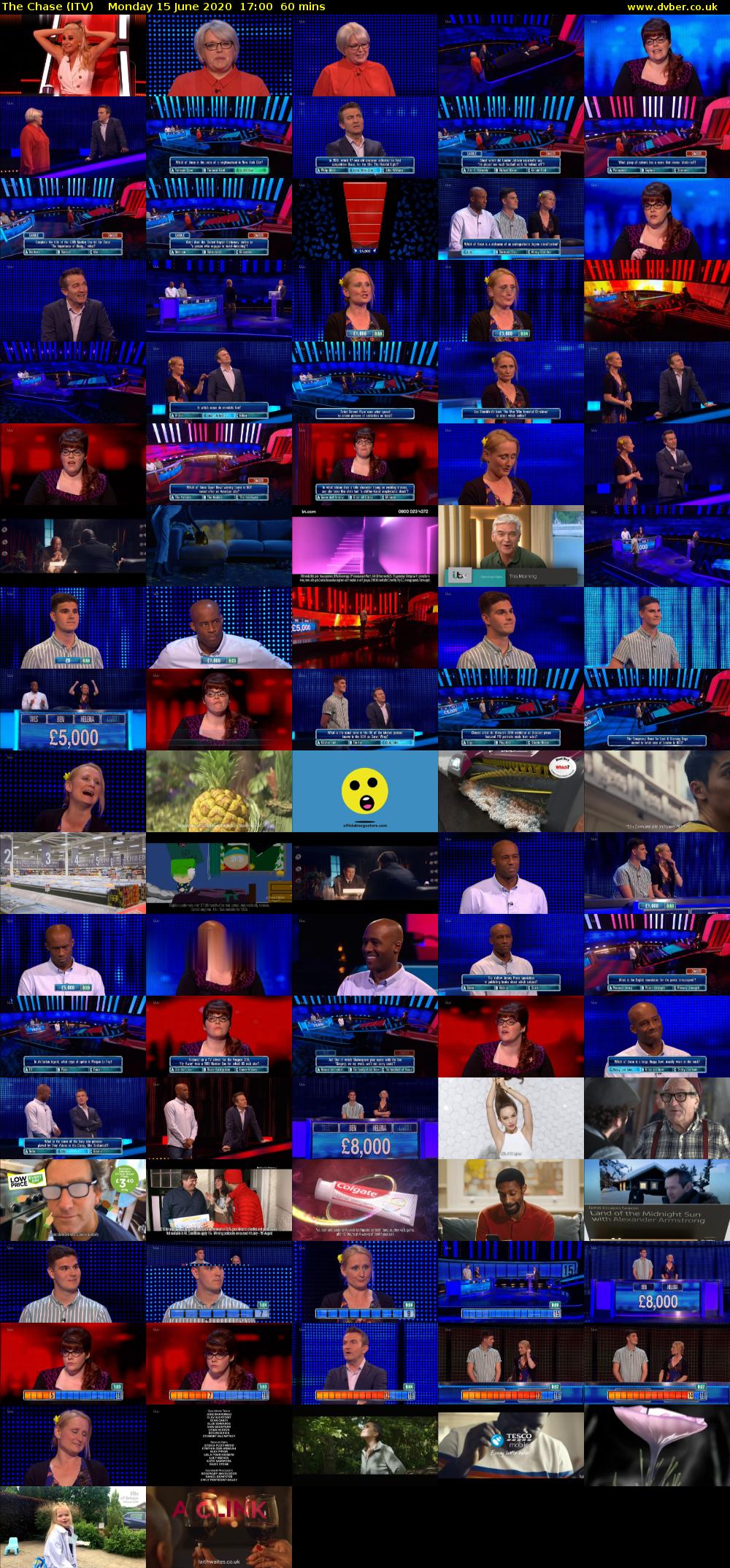 The Chase (ITV) Monday 15 June 2020 17:00 - 18:00