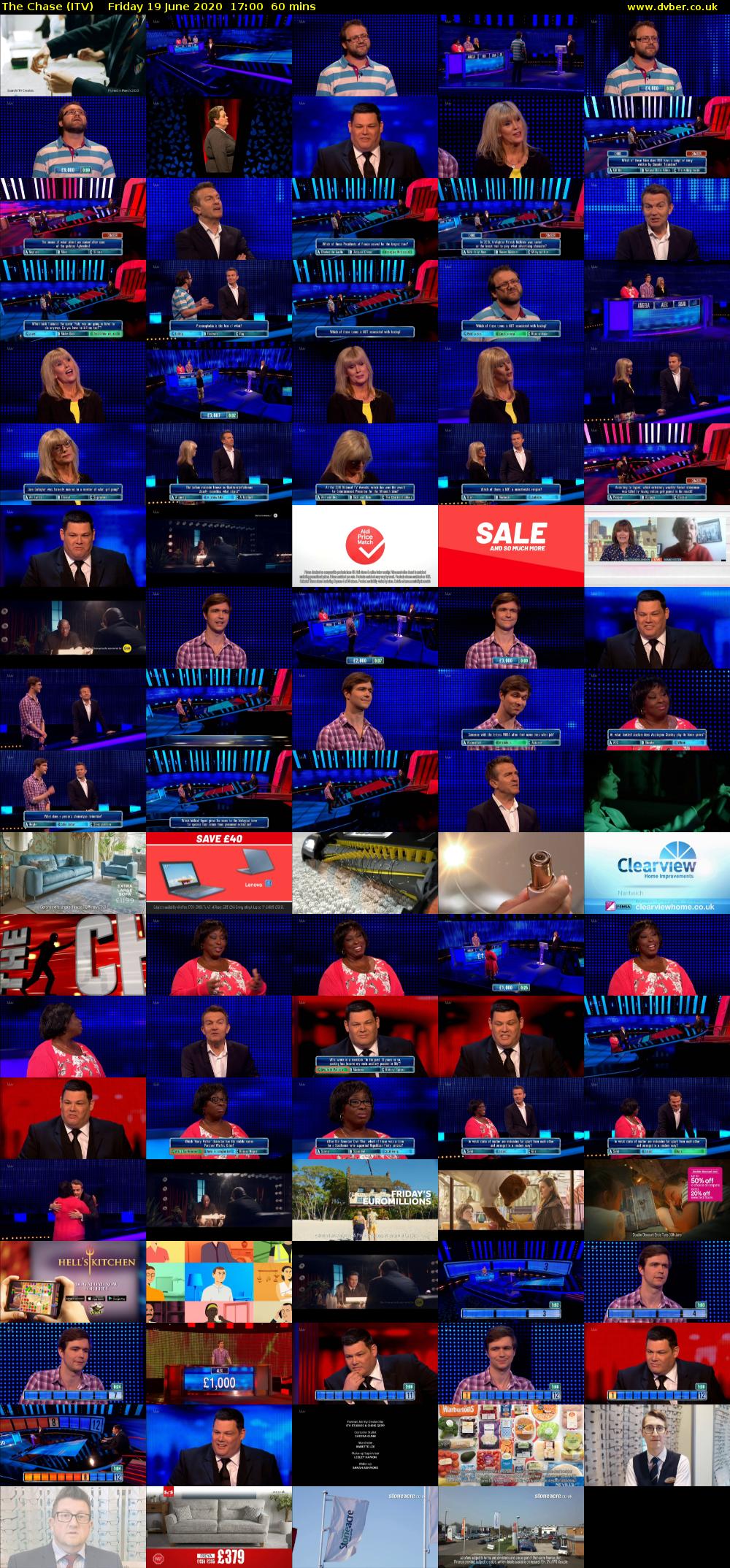 The Chase (ITV) Friday 19 June 2020 17:00 - 18:00